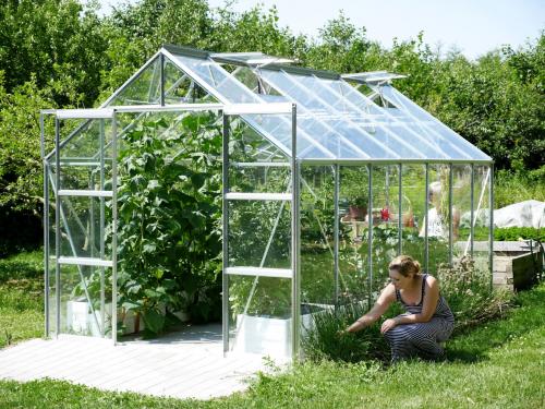 szklarnia VITAVIA URANUS 11500 szkło 3 mm srebrna