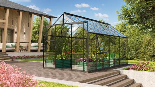 szklarnia VITAVIA URANUS 11500 szkło 3 mm czarna