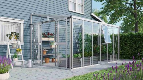 szklarnia VITAVIA ATHENA 10200 szkło 3 mm + PC 10 mm srebrna