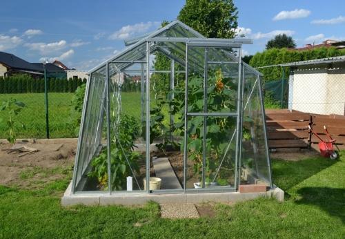 szklarnia LANITPLAST LIMES Viva V7/6  2,47x5,95 m szkło 3 mm