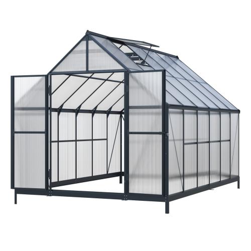 szklarnia LANITPLAST SARANA 8x12 PC 4 mm czarna