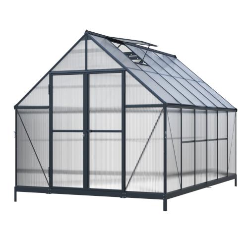 szklarnia LANITPLAST SARANA 8x12 PC 4 mm czarna