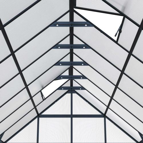 szklarnia LANITPLAST SARANA 8x12 PC 4 mm czarna
